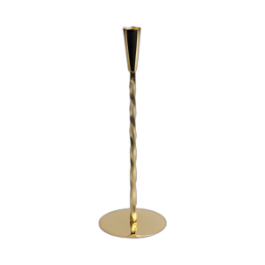 12X4´´ SOPORTE DE CÓNICO RETORCIDO, ORO