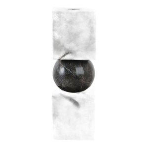 SOPORTE DE CÓN DE MÁRMOL GRUESO DE 9X3´´ , BOSQUE VERDE