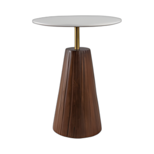 TABLA DE ACENTO DE MÁRMOL DE BASE ACLICADO DE 22X17´´ , WHT/BRW