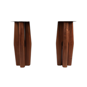 LEGAS CÓNICAS DE 42X31´´ MRBLE TOP CONSOLE TBLE, TAN/BRWN