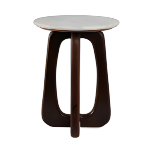 MESA DE ACENTO SUPERIOR DE MÁRMOL DE 20X15´´ , VERDE/MARRÓN