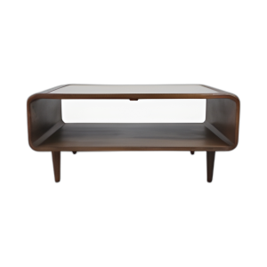 MESA DE CAFÉ DE INCRUSTACIONES DE TRAVERTINO DE 36X24´´ , MARRÓN