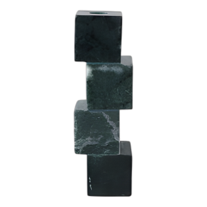 SOPORTE DE MÁRMOL CUBO DE CUBO DE 8X3´´ , VERDE
