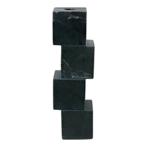 SOPORTE DE MÁRMOL DE CUBO DE CUBO APILADO DE 10X3´´ , VERDE