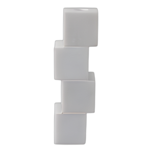 SOPORTE DE MÁRMOL DE CUBO DE CUBO DE 8X3´´ , BLANCO