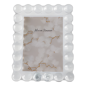 MARCO DE FOTOS DE BURBUJAS DE CRISTAL 5X7, TRANSPARENTE
