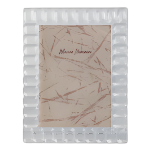 MARCO DE FOTOS DE CRISTAL DE BORDE BISELADO DE 5X7, TRANSPARENTE