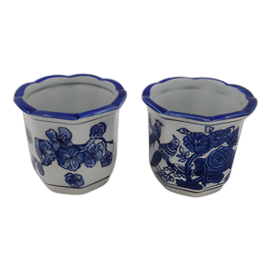 S/2 4´´ PETAL TRIS TAPAS LACATIVO DE CHINOISERIE