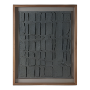 ARTE DE PARED DE PAPEL DE 28X35´´ CON MARCO DE MADERA /VIDRIO