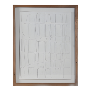 ARTE DE PARED DE PAPEL DE 28X35´´ CON MARCO DE MADERA /VIDRIO