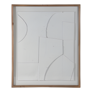 ARTE DE PARED DE PAPEL DE 39X47´´ CON MARCO DE MADERA /VIDRIO