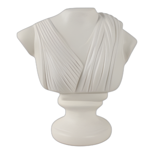 BUSTO DE PAPEL DE 16X15´´ , MARFIL