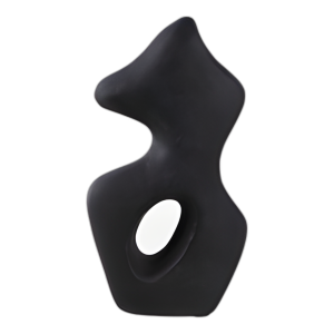 ESCULTURA DE TIRABIA DE PAPEL DE 11X6´´ , NEGRO