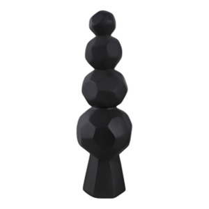 ESCULTURA DE ROCAS FACETADAS DE 19X6´´ BLACK