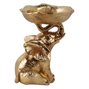 TAZÓN DE 6X5´´ EN EL TRONCO DE ELEFANTE, ORO