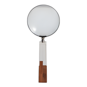 MANGO DE 2 TONOS DE 10X4´´ LUPA DE LUPA, BLANCO/MARRÓN