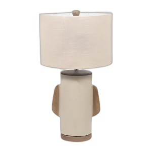 ECOMIX, LÁMPARA DE MESA ORGÁNICA DE 24´´ , MARFIL