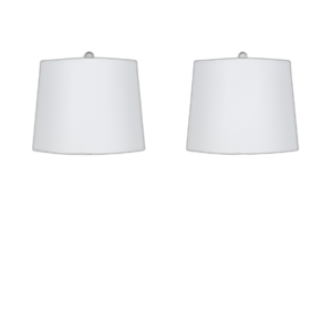 LÁMPARA DE MESA S/2 CRYSTAL 26´´ , PLATA