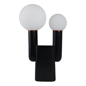 LÁMPARA DE TÓTEM DE DOBLE CABEZA DE 20X12´´ CON INTERRUPTOR BASE, BL