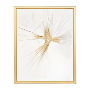 47X59, GIRO PINTADO A MANO, WHT/GLD