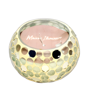 VELA DE MOSAICO DE PERA CON ESPECIAS DE 4´´ 10 OZ, CHAMPÁN