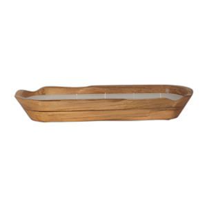 15´´ 17 OZ DE VELA DE MADERA OVALADA DE VAINILLA, NATURAL