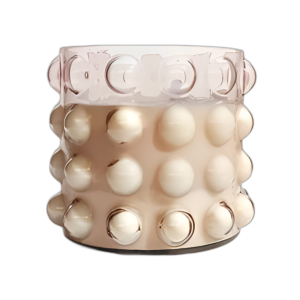 VIDRIO, VELA DE BURBUJAS DE 9´´ 102 OZ, ROSA