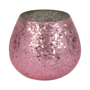 VIDRIO, 5´´ 17 OZ VELA PERFUMADA, ROSA