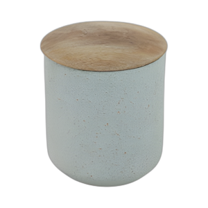 4´´ 9OZ JAZMÍN SALVAJE Y MARGARITA TALL CNDLE CON TAPA, AZUL