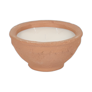VELA DE TAZÓN DE TABACO DE 8´´ 16 OZ, TERRACOTA