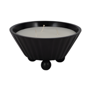 TAZÓN DE PIE DE 9´´ 17 OZ/CERA PERFUMADA, NEGRO