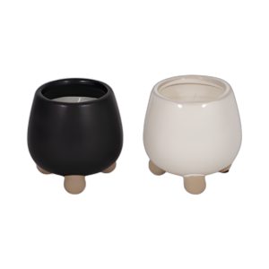 S/2 9OZ HIBISCUS COCONUT 4´´ PIES KNOBBY CNDLE, MULTI