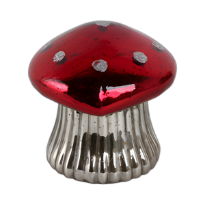 VELA DE CHAMPIÑONES DE CANELA DE 6´´ 12 OZ, ROJO