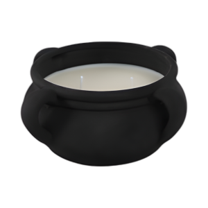 7´´ 12.5 OZ DE VELA DE TAZÓN DE SALMER Y ÁMBAR Y SAL DE MAR, BLK